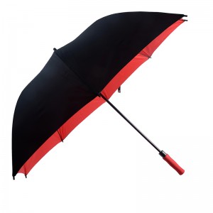 Automatikusan kezelje a kétrétegű olcsó, szélálló, egyenes golf esernyőt