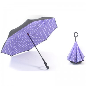 23 hüvelykes esernyő fejjel lefelé nyomtatási szolgáltatások eső fordított szélálló fordított egyenes esernyő