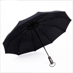 Nagykereskedelmi esernyő egyedi logo 10ribs szélálló 3 összecsukható esernyő