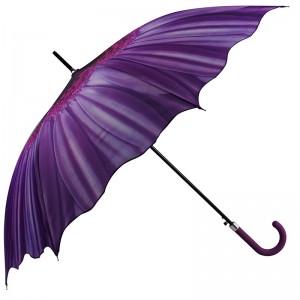Divat Sun Parasol Auto Open Kompakt kültéri egyenes esernyő logóval