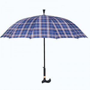 Kiváló minőségű sétáló mankó esernyő logóval esővel nyomtatva