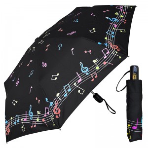 Marketing termékek Kiváló minőségű varázslat Megváltoztatja a szín szublimációját 3-szoros esernyő